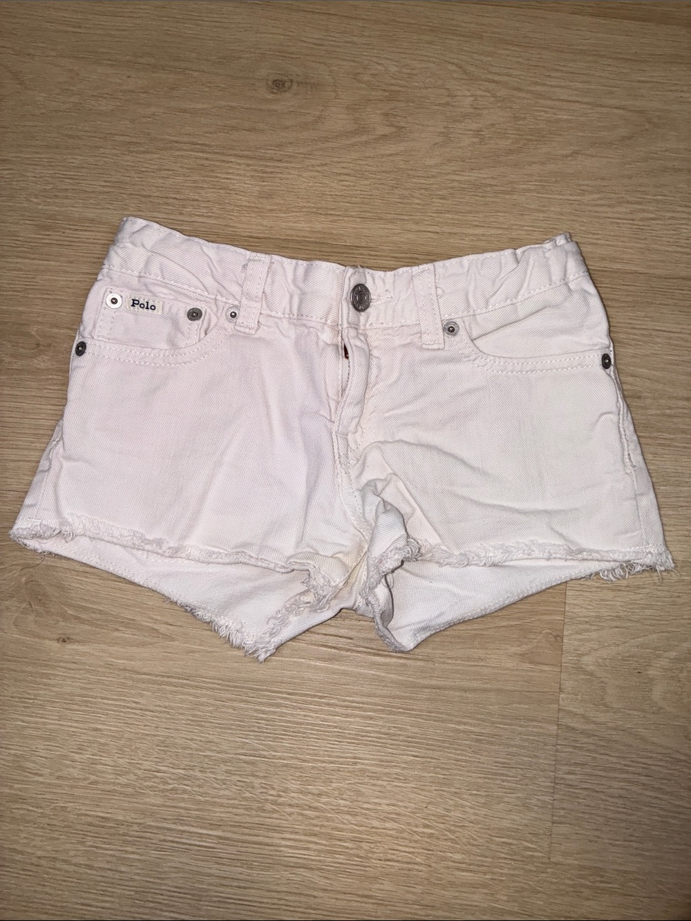 Polo Ralph Lauren White Denim Cutoff Shorts